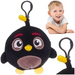 ANGRY BIRDS SQUASHY PODGIES BRELOK PLUSZOWY 12 cm CZARNY PTAK BOMBA