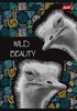 ZESZYT A5 W KRATKĘ 60 KARTEK LAMINOWANY UNIPAP MAJEWSKI WILD BEAUTY