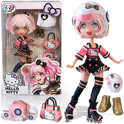 LALKA DIVA ROLLER NA WROTKACH HELLO KITTY MANGA MODA JAPOŃSKA PRZEGUBOWA