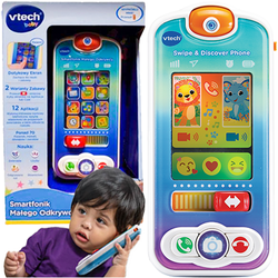VTECH INTERAKTYWNY SMARTFONIK MAŁEGO ODKRYWCY TELEFON DOTYKOWY EKRAN PL