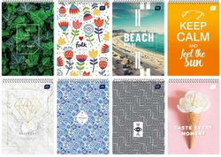 KOŁOZESZYT A4 100 KARTEK W KRATKĘ NOTES NA SPIRALI KOŁONOTATNIK INTERDRUK