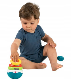 PIRAMIDKA DINO WAŃKA WSTAŃKA KOLOROWA - SMILY PLAY