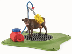 SCHLEICH FARM WORLD MYJNIA DLA BYDŁA STACJA DO MYCIA KRÓW FIGURKI 42529