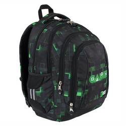 PLECAK SZKOLNY ST.RIGHT MAJEWSKI BP04 DLA GRACZA GREEN GAME + NAKLEJKI