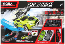 TOR WYŚCIGOWY SAMOCHODOWY TOP TURBO 2 SAMOCHODZIKI AUTKA PILOTY 250CM