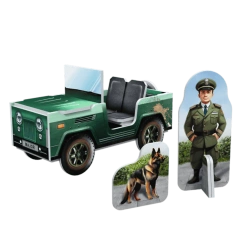 KLOCKI BRICK TRICK BUDUJ Z CEGŁY MORO BAZA WOJSKOWA 340 EL. TREFL