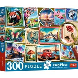 PUZZLE EASYPIECE 300 ELEMENTÓW ZNACZKI POCZTOWE UKŁADANKA 23100 TREFL