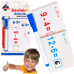 GENIALNY DZIECIAK ODEJMOWANIE FISZKI MATEMATYCZNE NAUKA LICZENIA ASKATO