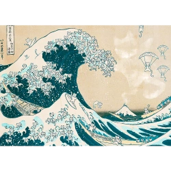 PUZZLE 500 ELEMENTÓW WIELKA KOCIA FALA KOTY UKŁADANKA 37537 TREFL