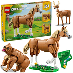LEGO CREATOR 3w1 PIĘKNY KOŃ NIEDŹWIEDŹ JELEŃ ZWIERZĘTA KLOCKI 685 EL. 31166