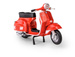 SKUTER VESPA 1976 200 RALLY CZERWONY MODEL METALOWY POJAZD 1:18