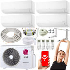 KLIMATYZATOR ŚCIENNY LG STANDARD PLUS MULTI 4 x 2kW ZESTAW MONTAŻOWY 5M