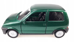FIAT SEICENTO ZIELONY SAMOCHÓD METALOWY WELLY 1:34 KOLEKCJONERSKE AUTO 