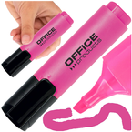 ZAKREŚLACZ MARKER FLUO OFFICE PRODUCTS NEON RÓŻOWY NIETOKSYCZNY