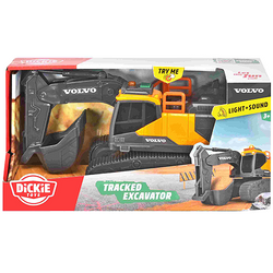 KOPARKA GĄSIENICOWA VOLVO POJAZD BUDOWLANY ŚWIATŁO DŹWIĘK RUCHOME ELEMENTY