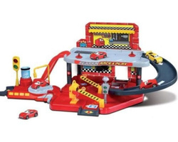 BBURAGO FERRARI KIDS WARSZTAT GARAŻ MYJNIA I AUTKO