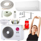 KLIMATYZATOR ŚCIENNY LG STANDARD 2 WiFi 5,0kW ZESTAW SAMODZIELNY MONTAŻ 5MB