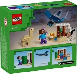 LEGO MINECRAFT PUSTYNNA WYPRAWA STEVE'A FIGURKI LATAJĄCY FANTOM 75EL. 21251