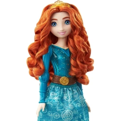 LALKA MERIDA WALECZNA W BŁYSZCZĄCEJ SUKNI KSIĘŻNICZKA PRINCESS MATTEL