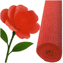 KREPINA WŁOSKA 618 BIBUŁA MARSZCZONA 50x250cm 180g JASNY CZERWONY CEGLASTA