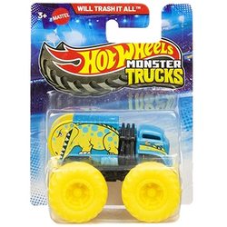 HOT WHEELS MONSTER TRUCKS WILL TRASH IT ALL SAMOCHÓD ŚMIECIARKA DINO MATTEL