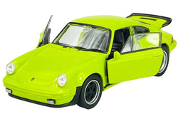 PORSCHE 911 TURBO ZIELONY METALOWY MODEL SAMOCHÓD KOLEKCJONERSKI WELLY