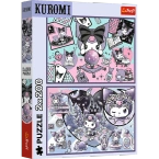PUZZLE KUROMI 2x200 EL. PSOTY KUROMI HELLO KITTY UKŁADANKA TREFL 13345