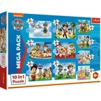 PUZZLE 10W1 NIEZAWODNA DRUŻYNA PSI PATROL PIESKI UKŁADANKA 96001 TREFL