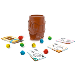 GRA PLANSZOWA BECZKA ŚMIECHU ZRĘCZNOŚCIOWA RODZINNA ZADANIA TREFL 01908