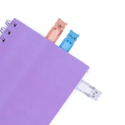 ZAKŁADKI KARTECZKI INDEKSUJĄCE MISIE SAMOPRZYLEPNE 7 KOLORÓW KIDEA