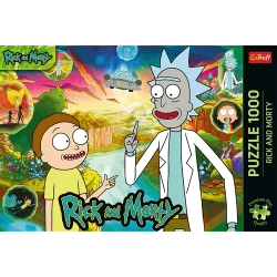 PUZZLE 1000 ELEMENTÓW PREMIUM PLUS RICK I MORTY UKŁADANKA 10838 TREFL