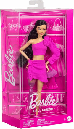 LALKA BARBIE DELUXE STYLE W STYLU BARBIECORE PROTEZA NOGI AKCESORIA MATTEL