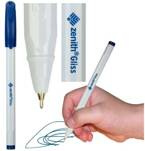 DŁUGOPIS TRÓJKĄTNY NIEBIESKI 0.5 ZENITH GLISS - lekko pisze