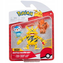 FIGURKI BITEWNE POKEMON - PIPLUP ELECTABUZZ VULPIX