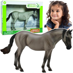KOŃ KONIK KLACZ LUSITANO SZARA FIGURKA KOLEKCJONERSKA 1:12 COLLECTA DELUXE