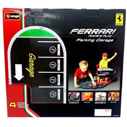 BBURAGO FERRARI RACE PLAY GARAŻ PARKING AUTA 1:43