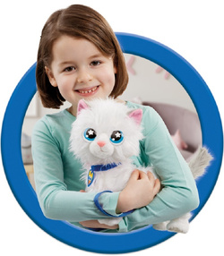 KOTEK INTERAKTYWNY ANIMAGIC PLUSZAK MASKOTKA CHODZI MIAUCZY MACHA OGONKIEM