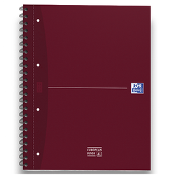 KOŁONOTATNIK ZESZYT A4+ 120 KARTEK W KRATKĘ NA SPIRALI EUROPEAN 90g OXFORD