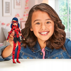 MIRACULOUS BIEDRONKA I CZARNY KOT MARINETTE LALKA LADYBUG RUCHOME ELEMENTY