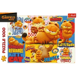 PUZZLE 1000 GARFIELD PRZYGODY GARFIELDA KOT PIES ODIE UKŁADANKA TREFL 10935