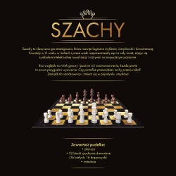 SZACHY DREWNIANE GRA PLANSZOWA KLASYCZNA STRATEGICZNA LOGICZNA 02892 TREFL