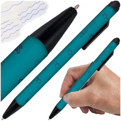 DŁUGOPIS AUTOMATYCZNY ŻELOWO OLEJOWY INTERDRUK ICON Z RYSIKIEM DO EKRANÓW