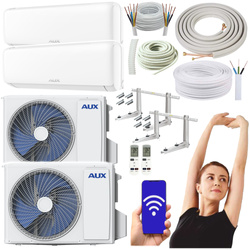 KLIMATYZATOR ŚCIENNY AUX Q-SMART PLUS II 3,5kW ZESTAW DO MONTAŻU 3M - 2 szt