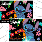 BLOK TECHNICZNY BIAŁY STITCH A4 10 KARTEK 190g SZKOLNY ST.MAJEWSKI - 2 szt.