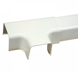 TRÓJNIK DO KORYTKA INSTALACYJNEGO KLIMATYZACJI BIAŁY TYP 08 80x60 MM