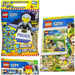 LEGO CITY XXL POLICJA NR1 GAZETKI 3 MAGAZYNY 3 DODATKI DO ZBUDOWANIA KLOCKI
