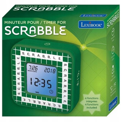 GRA PLANSZOWA SŁOWNA SCRIBA PL + ZEGAREK SCRABBLE