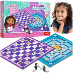 GRA PLANSZOWA KOCI DOMEK GABI WARCABY MŁYNEK 2w1 STRATEGICZNA TREFL 02800