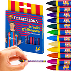 KREDKI GRAFIONOWE FC BARCELONA LEWANDOWSKI ASTRA 12 INTENSYWNYCH KOLORÓW