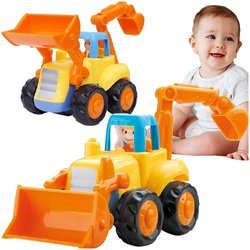 KOPARKA POJAZD BUDOWLANY Z NAPĘDEM RUCHOME ELEMENTY SPYCHACZ